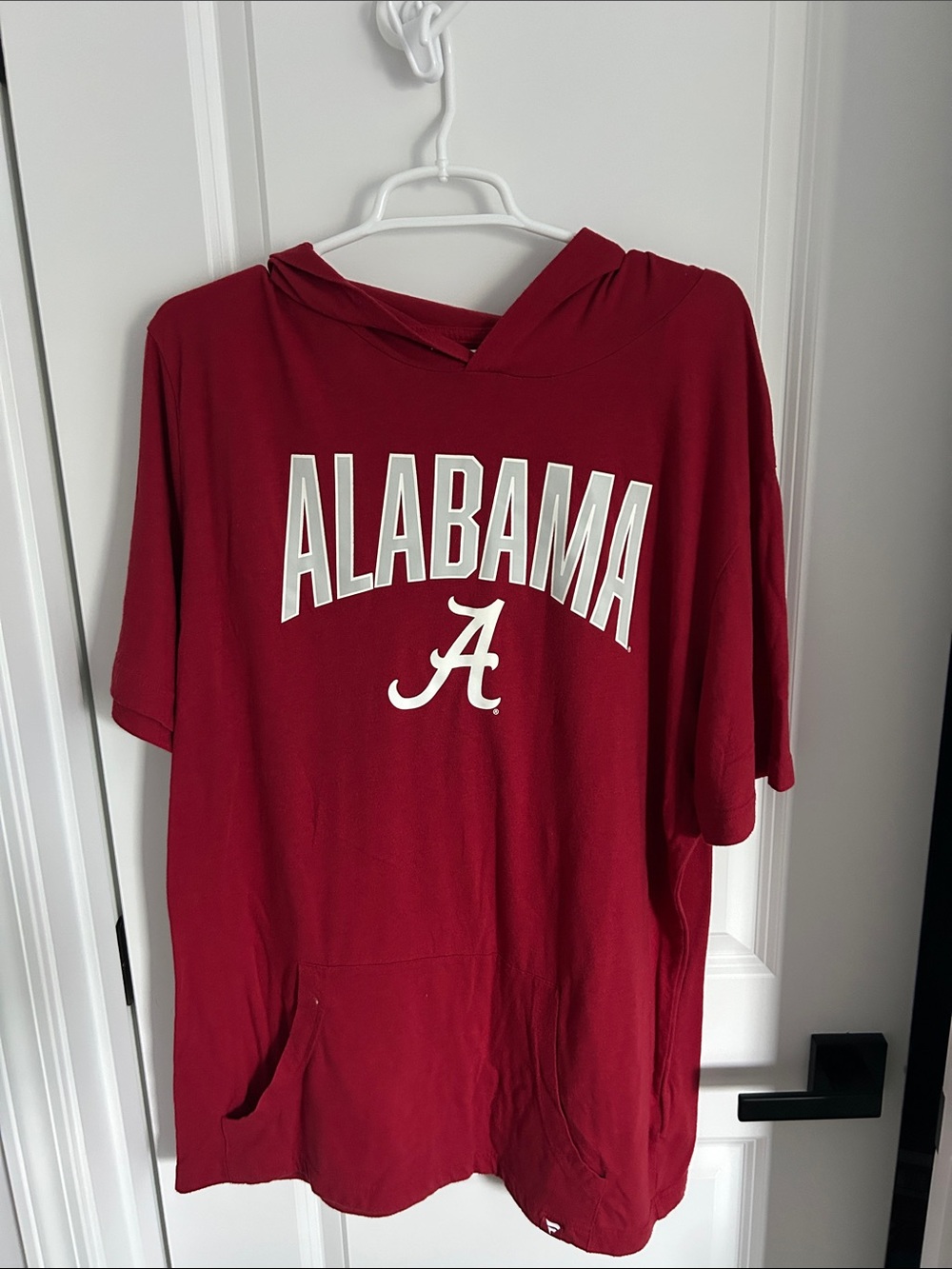 Fanatics Maroon Short Sleeve Tee Hoodie with White Logo